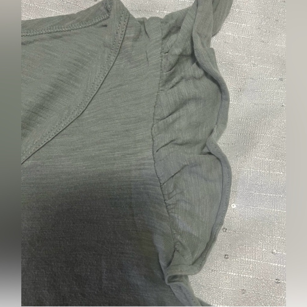 GAP Green Ruffle Sleeve Tank Top - Picture 6 of 6